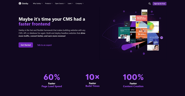 screenshot 2022 03 15 at 10 45 46 the fastest frontend framework for headless cms